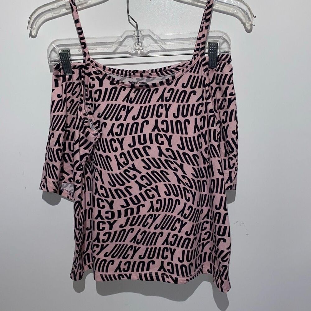 Juicy Couture Women's Pink Black 2 Piece Tank Top & Shorts‎ Sleepwear Set Medium